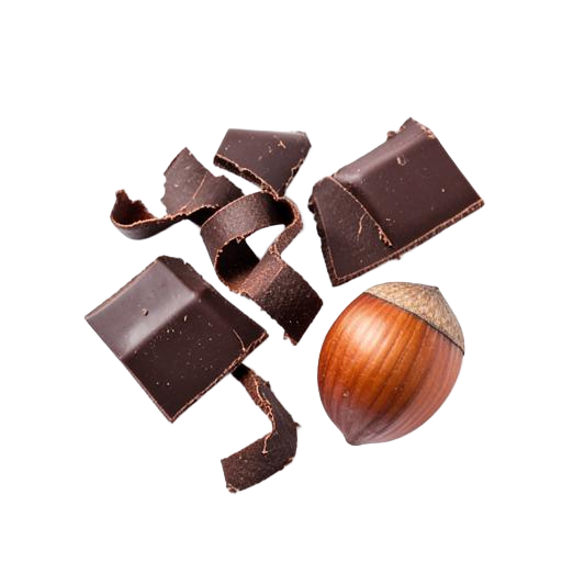 Pure chocolade met hazelnoot